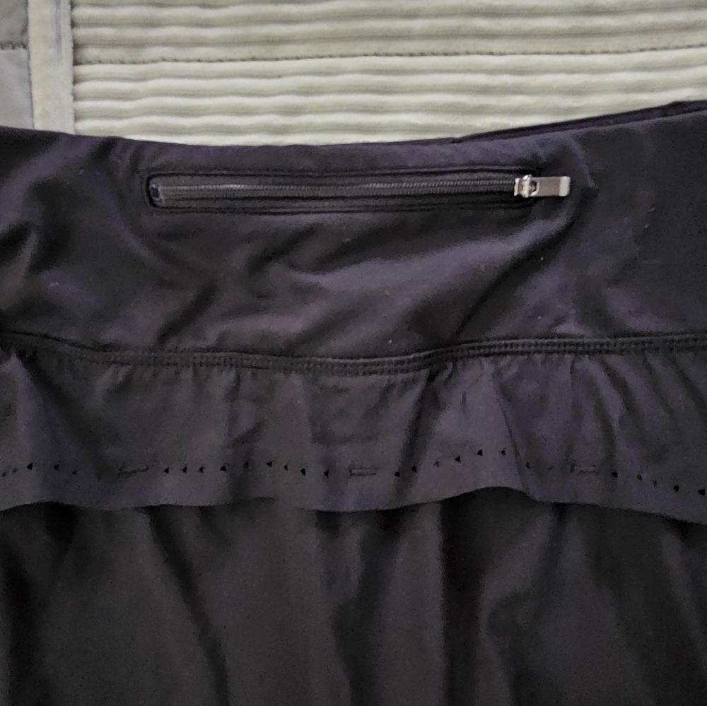 Athleta Black Athletic Skort Laser Run Size M - Picture 6 of 15